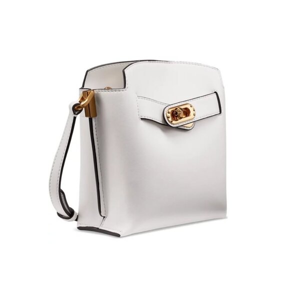 Donna Karan NY Bridgehampton smooth leather mini crossbody -WHITE - Picture 10 of 13